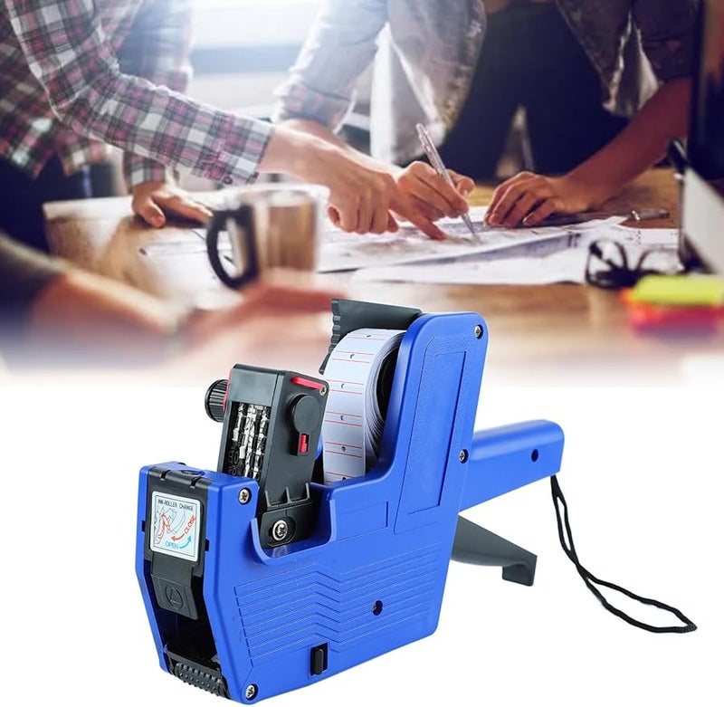 Pwshymi آلة صنع ملصقات الأسعار القابلة لإعادة الاستخدام 8 أرقام بلاستيكية لمحلات البقالة - Image 3